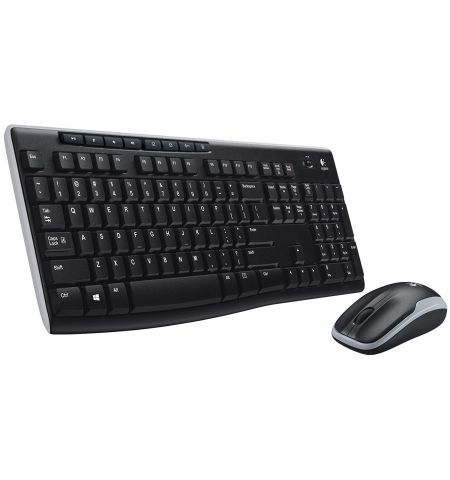 Logitech Wireless Combo MK270, Multimedia Keyboard & Mouse, USB,
