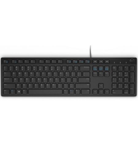 Dell KB216 Multimedia Keyboard, Russian (QWERTY), Black (580-ADGR), USB.