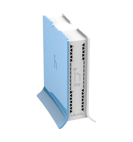 MikroTik RouterBOARD hAP lite Tower Case,  Wireless Router, 2.4GHz Dual chain, AP/Bridge/Station/WDS, 802.11b/g/n, 1 WAN + 3 LAN, internal antenna, Wireless chip model QCA9531 650MHz, RAM 32MB, RouterOS