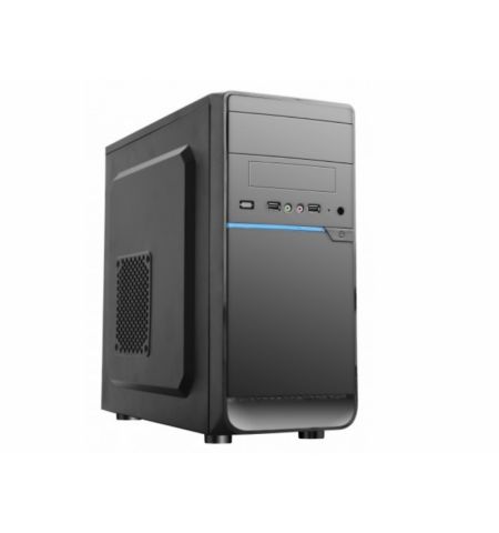 Carcasa HPC D-08 / 500W / mATX / Black/Blue