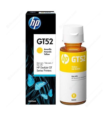 HP GT52 Yellow Original Ink Bottle (~8,000 pages), (for HP Ink Tank 115, HP Ink Tank 315/319, HP Ink Tank Wireless 415/419, DeskJet G5810/G5820)