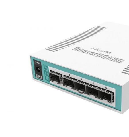 MikroTik Cloud Router Switch 106-1C-5S / QCA8511 400MHz CPU / 128MB RAM / 1xCombo port Gigabit Ethernet or SFP / 5xSFP cages