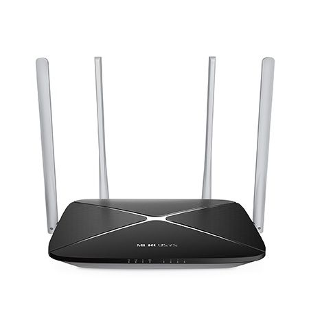 Wireless Router MERCUSYS AC12 / AC1200 Dual Band / Wi-Fi5 / 1WAN+4LAN / 4 external antennas