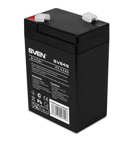 SVEN SV645, Battery 6V 4.5AH