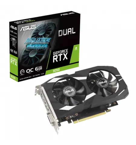 Видеокарта ASUS DUAL-RTX3050-O6G, 6GB GDDR6 96бит (DUAL-RTX3050-O6G)