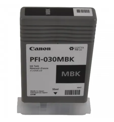 Картридж чернильный Canon PFI-030, 55мл, Матовый Черный