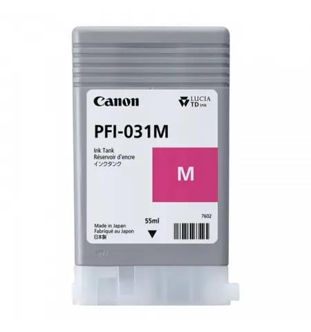 Картридж чернильный Canon PFI-031, 55мл, Пурпурный