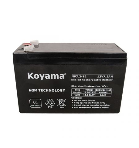 Аккумулятор KOYAMA для сигнализаций NP7.2-12 12V