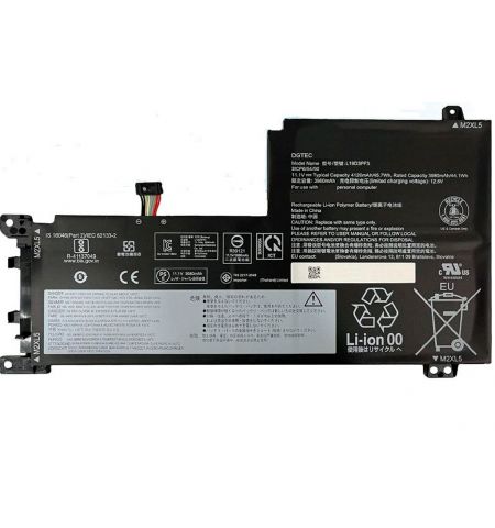 Battery Lenovo Ideapad 5-15IIL05, 5-15ARE05, 5-15ITL05, 5-15ALC05 L19C3PF4 L19D3PF3 11.1V 4120mAh Black Original