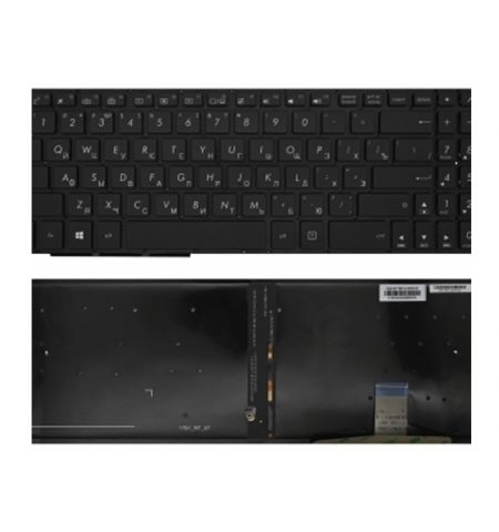 Keyboard Asus Pro15 S15 S510U S5100UQ UK505B U5100UQ S510UA w/o frame "ENTER"-small ENG/RU Black