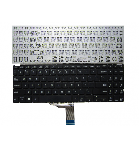 Keyboard Asus Vivobook X509 D509 M509 V5000 X509FA X509UA X509MA X512 w/o frame "ENTER"-small ENG/RU Black