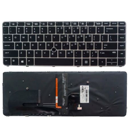 Keyboard HP EliteBook 840 745 G3 G4 Series w/backlit w/trackpoint  ENG/RU Silver Original