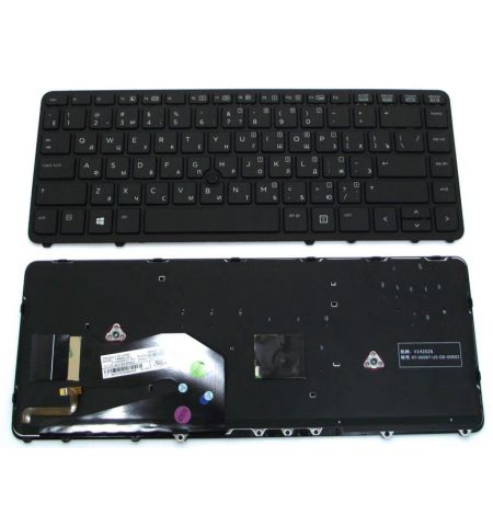 Keyboard HP EliteBook 840 G1 G2,850 G1 G2 ENG/RU Black