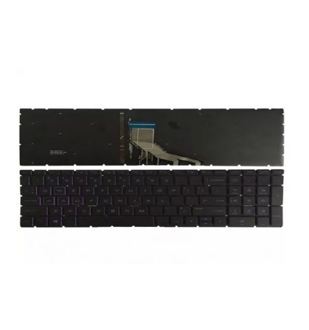 Keyboard HP Pavilion 15-DK 15T-DK 15DK 15-CX 15Z-EC Series w/Backlit w/o frame "ENTER"-small ENG/RU Black