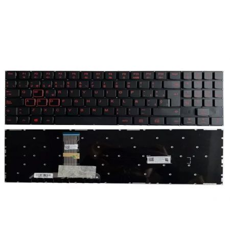 Keyboard Lenovo Legion Y520-15, Y530-15  Y720, Y720-15IKB series w/o frame "ENTER" - small w/Backlit Red ENG/RU Black Original