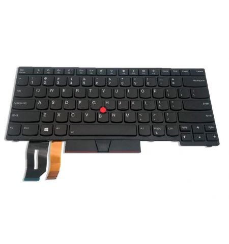 Keyboard Lenovo ThinkPad E480 L480 T480S w/trackpoint w/Backlit  ENG/RU Black
