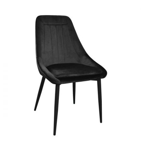 Scaun Florida~Catifea Black HLR66+Black Legs