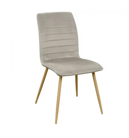 Scaun DC-1428 Ariel~Beige Catifea+Transprint Legs