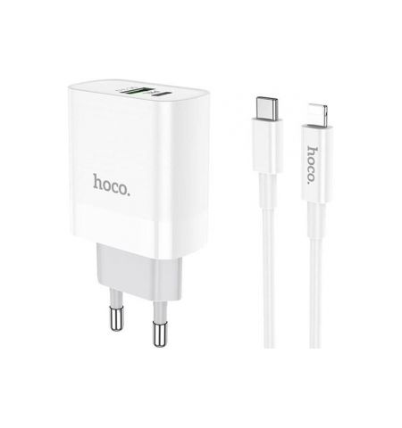 Hoco C80A Plus + Lighting Cable White