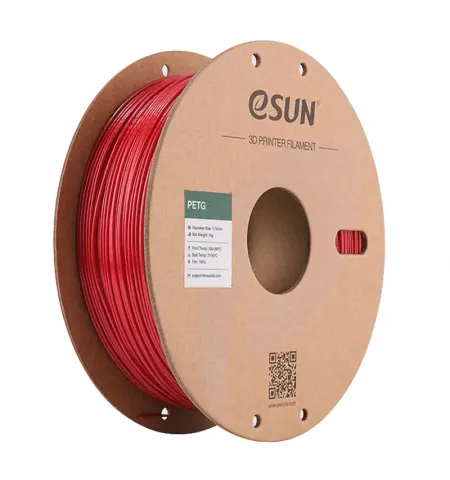 Филамент для 3D-принтера ESUN PETG Красный, 1,75 мм, 1 кг