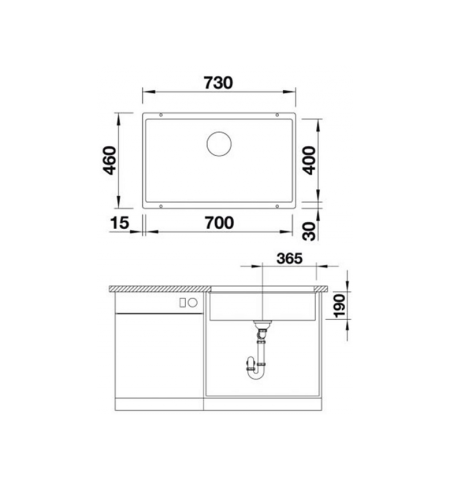 Blanco Subline 700-U Black Blanco Subline 700-U Black