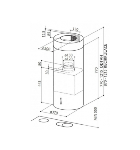 Faber Cylindra Isola Gloss Plus BK Matt A37 Faber Cylindra Isola Gloss Plus BK Matt A37