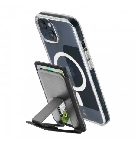Подставка для смартфона Cellularline Pocket Stand Mag, Чёрный