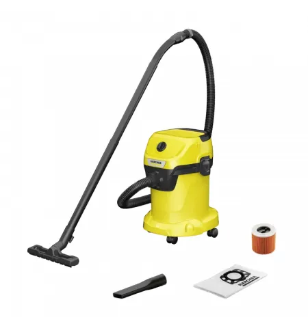 Пылесос Karcher WD 3 V-17/4/20, Желтый | Черный