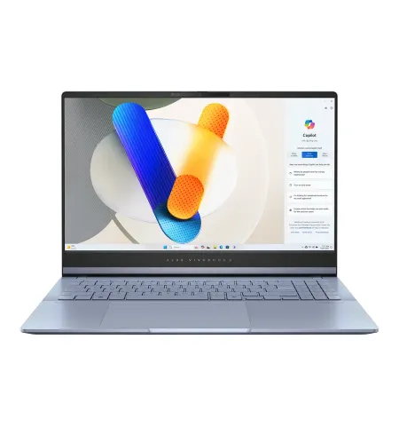 Ноутбук 15,6" ASUS Vivobook S 15 OLED S5506MA, Mist Blue, Intel Core Ultra 5 125H, 16Гб/512Гб, Без ОС