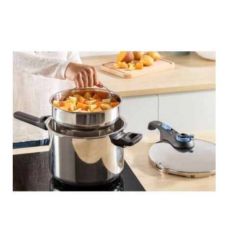 Скороварка Tefal Secure Trendy с паровой корзиной 4L Скороварка Tefal Secure Trendy с паровой корзиной 4L