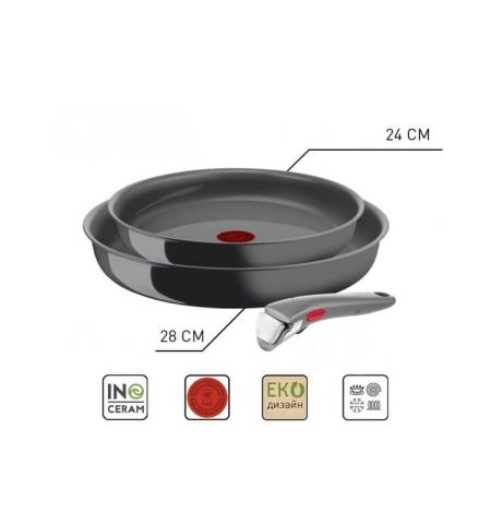 Набор сковород Tefal Ingenio Renew  Ingenio 24см+28см+ручка L2609502