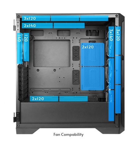 Case E-ATX Miditower Chieftec Gaming APEX AIR GA-01B-M-OP Black no PSU Case E-ATX Miditower Chieftec Gaming APEX AIR GA-01B-M-OP Black no PSU