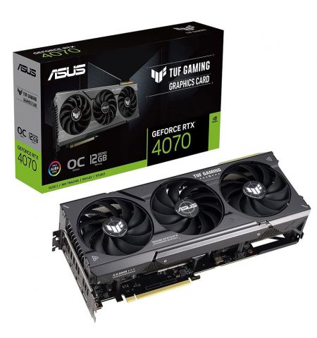Видеокарта ASUS TUF-RTX4070-O12G-GAMING, GeForce RTX4070 12GB GDDR6X,