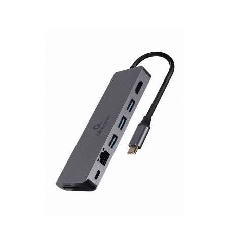 Gembird A-CM-COMBO5-05, USB Type-C 5-in-1 multi-port adapter (Hub + HD Gembird A-CM-COMBO5-05, USB Type-C 5-in-1 multi-port adapter (Hub + HD