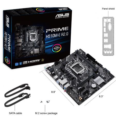 Материнская плата ASUS PRIME H510M-E R2.0 Intel H510, LGA1200, Dual DD Материнская плата ASUS PRIME H510M-E R2.0 Intel H510, LGA1200, Dual DD