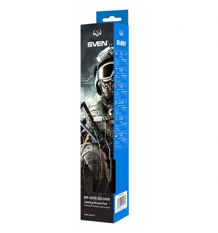 Коврик для мыши SVEN MP-G01S Soldier, Gaming Mouse Pad, Dimensions: 23 Коврик для мыши SVEN MP-G01S Soldier, Gaming Mouse Pad, Dimensions: 23