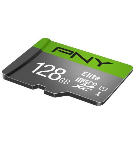 Карта памяти 128GB PNY Elite MicroSDXC UHS-I Class 10 + Adapter MicroS