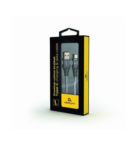 Gembird CC-USB2B-AMCM-1M-WB2, Spacegrey/White - 1m, Cable USB2.0/Type-