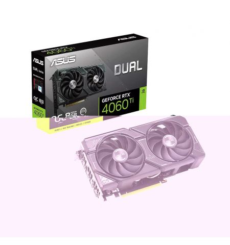 Видеокарта ASUS DUAL-RTX4060TI-O8G, GeForce RTX4060 Ti 8GB GDDR6, 128-