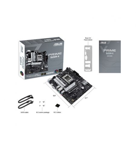 Материнская плата ASUS PRIME B650M-K AMD B650, AM5, Dual DDR5 6400+MHz Материнская плата ASUS PRIME B650M-K AMD B650, AM5, Dual DDR5 6400+MHz