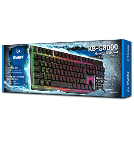Игровая клавиатура SVEN KB-G8000 Gaming Keyboard, membrane with tactil