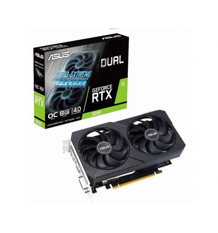 Видеокарта ASUS DUAL-RTX3050-O8G-V2, GeForce RTX3050 8GB GDDR6, 128-bi Видеокарта ASUS DUAL-RTX3050-O8G-V2, GeForce RTX3050 8GB GDDR6, 128-bi