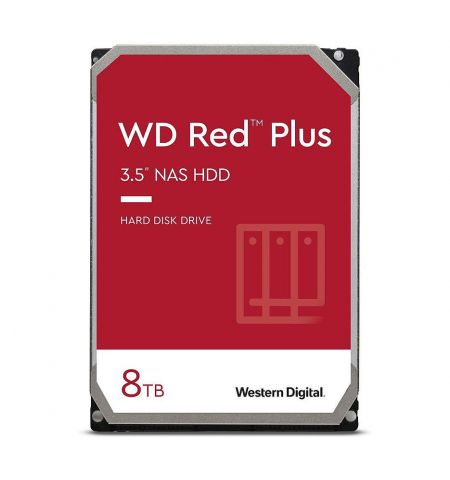 8TB HDD  Western Digital Red Plus (NAS Storage) WD80EFZZ, 3.5 7200 RPM