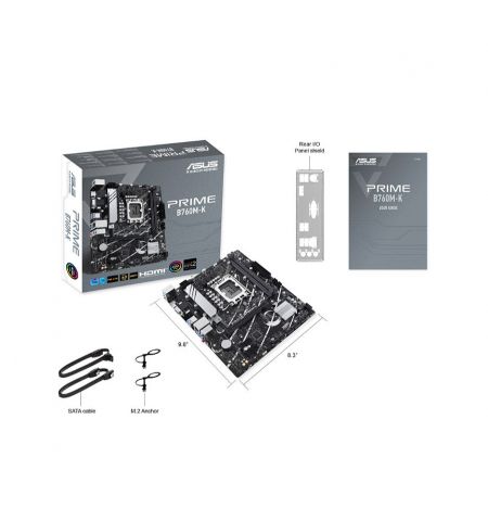 Материнская плата ASUS PRIME B760M-K Intel B760, LGA1700, Dual DDR5 80 Материнская плата ASUS PRIME B760M-K Intel B760, LGA1700, Dual DDR5 80