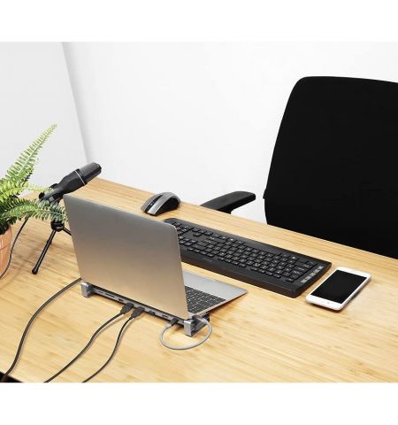 Trust Dalyx Aluminium 10-in-1 USB-C Multi-Port Docking Station, HDMI p