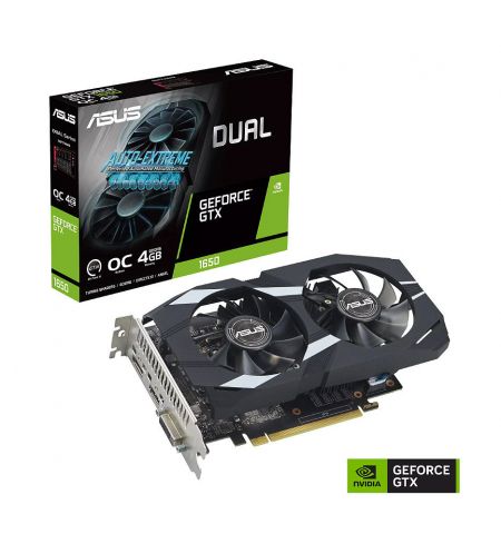 Видеокарта ASUS DUAL-GTX1650-O4GD6-P-EVO, GeForce GTX1650 4GB GDDR5, 1