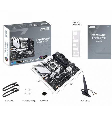 Материнская плата ASUS PRIME B760M-A WIFI Intel B760, LGA1700, Dual DD Материнская плата ASUS PRIME B760M-A WIFI Intel B760, LGA1700, Dual DD