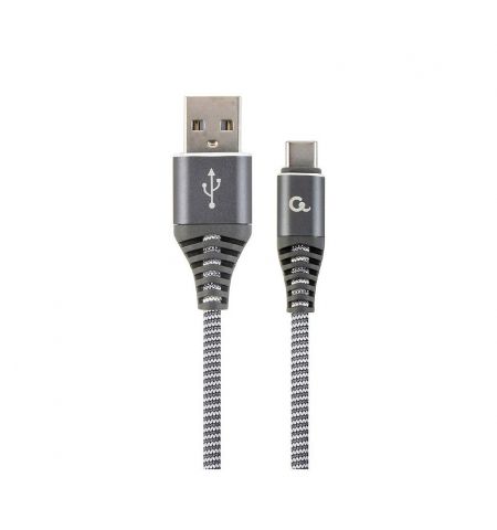 Gembird CC-USB2B-AMCM-1M-WB2, Spacegrey/White - 1m, Cable USB2.0/Type-