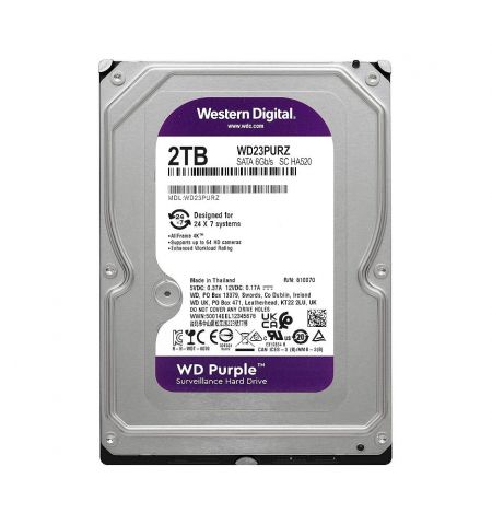 Жесткий диск 2TB Western Digital Purple (Surveillance HDD) WD23PURZ, 5