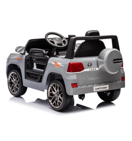 Электромобиль Toyota Land Cruiser, серый Электромобиль Toyota Land Cruiser, серый